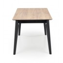 Стол обеденный HALMAR GULIAN дуб вотан/черный 140-180/80